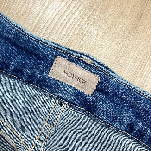 MOTHER The Roller High Rise Wide Leg Jeans in Riding the Cliffside, SIZE 32 1187